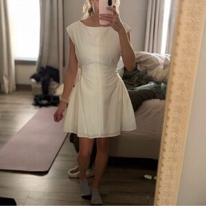 White classic mini dress small! New